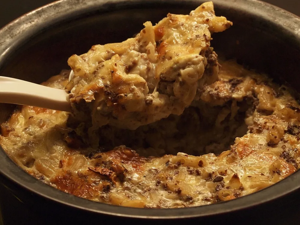 Запеканка с кабачками и мясом