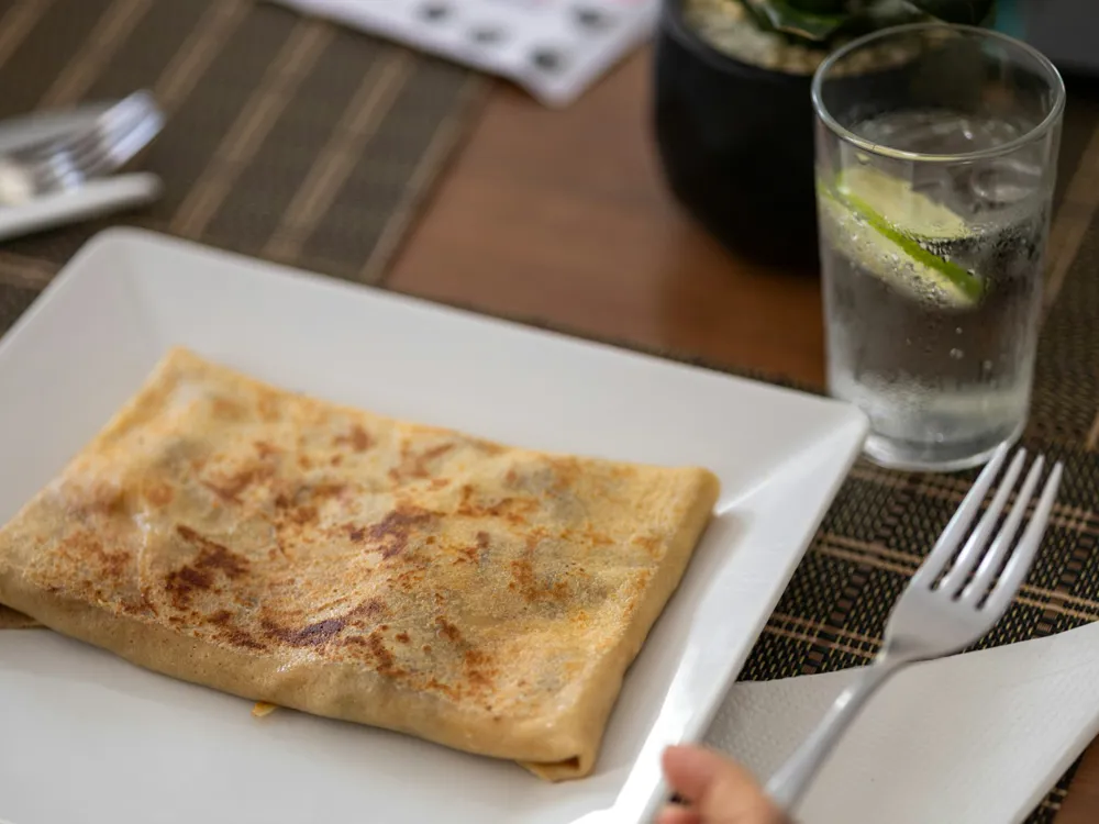 Блин с курицей и сыром