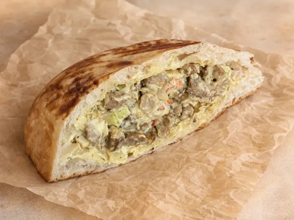 Шаурма с шашлыком из свинины в тандыре